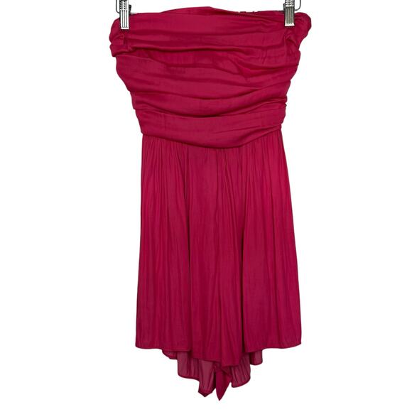 DO+BE strapless double tie in the back pink romper size small - Picture 2 of 9